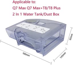 Stofzuiger 2-in-1 watertank stofafscheider vervangende onderdelen. Compatibel voor Roborock Q7 Max Q7 Max+ T8/T8 Plus — thumbnail 2