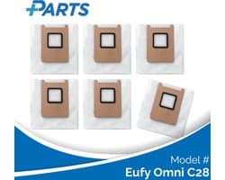 Eufy Omni C28 Stofzakken (6 Stuks, Plus.Parts® alternatief voor T29YQA20)