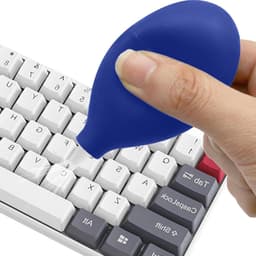 Handstofzuiger Ventilator - Luchtstofblazer Reiniger - Computer Reinigen - Antislip Ergonomisch - 19G Gewicht - Zwart — thumbnail 1