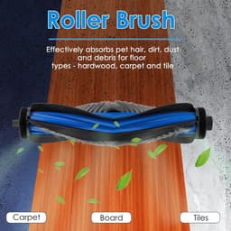 9-delige -1 rolborstel, 2 borstelrollen, 2 zijborstels, 2 stofzakken, 2 HEPA-filters - Voor ECOVACS DEEBOT X8 Pro Omni/ X8 Omni robotstofzuiger — thumbnail 3