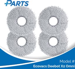 Ecovacs Deebot X2 Omni Dweilpads (4 Stuks, Plus.Parts® alternatief voor 201-2425-10B0) — thumbnail 1