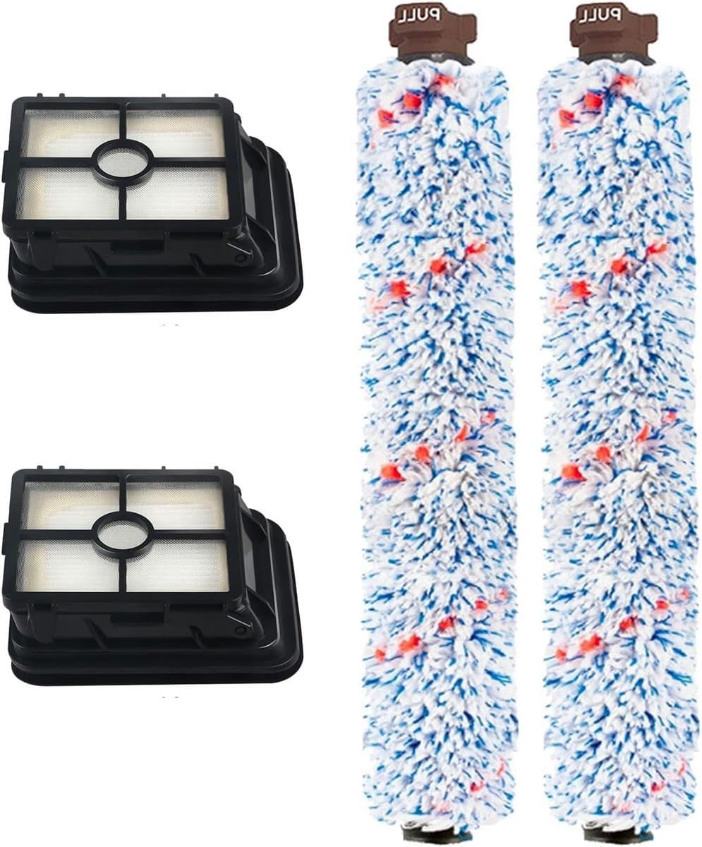 Set van 4 Vervangende Multi-Surface Borstelrolfilters voor Bissell CrossWave Stofzuigers, Geschikt voor Nat en Droog Gebruik — afbeelding 1