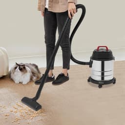 RUX® Karcher - Karcher Stofzuiger - Bouwstofzuiger - Festool Stofzuiger - Bouwstofzuiger Zonder Zak - Zilver en Zwart - 35cm x 45cm x 35cm — thumbnail 4