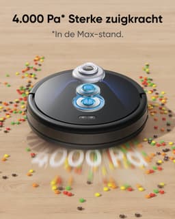 eufy G50 Hybride Robotstofzuiger met 4.000Pa Sterke Zuigkracht - Dynamische Navigatie - Proontwarrende Kam - Rolborstel - Dweilpad voor Lichte Oppervlakte Reiniging - Ideaal voor Huisdierhaar, Harde Vloeren en Tapijt — thumbnail 3