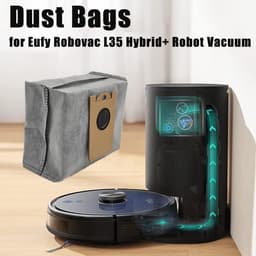 Set van 5 vervangende stofzakken geschikt voor de Eufy Robovac L35 Hybrid+ robotstofzuiger — thumbnail 2