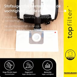 Set van 4 stofzuigerzakken voor Moulinex Krups TopFilter Premium — thumbnail 4