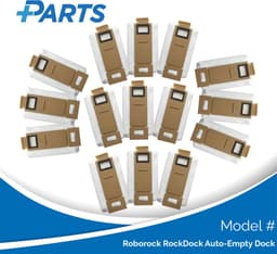 Roborock RockDock Auto-Empty Dock Stofzakken (15 Stuks, Plus.Parts® alternatief voor 8.02.0101) — thumbnail 1