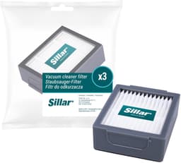 Sillar, set 3 stofzuigerfilters, HEPA filters, anti-allergeen, geschikt voor schoonmaakrobot iRobot Roomba serie E I J, E4, E5, E6, E7, Combo I5/I8/J5 PLUS, I3, I3+, I4, I4+, I5, I5+, vervanging, 5x6.5x2 cm — thumbnail 5