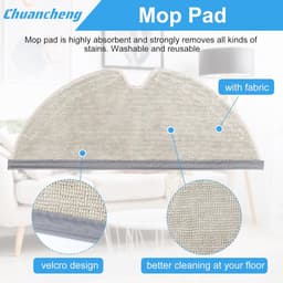 Accessoires Kit gescht Voor Dreame D9 Stofzuiger Onderdelen, Inclusief 1 Hoofdborstel, 6 Side Borstel, 4 Filters, 4 Mop Doek, 2 Reinigingsborstel — thumbnail 3