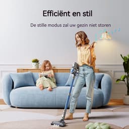 mavoa® Steelstofzuiger draadloos - Steelstofzuifer zonder zak met accu - Steelstofzuigers met kruimeldief — thumbnail 4