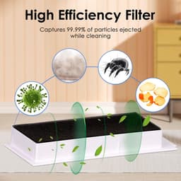 (5 Stuks) N20 Plus wit HEPA-Filter, Geschikt voor Ecovacs Deebot N20 Plus/ N20 Pro Plus/ X1 Omni/X1 Omni/T10 Plus/T10 Turbo/T10 Omni, Robotstofzuiger, Filterset, Robotstofzuiger, Vervangingsfilter — thumbnail 2