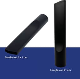 Universele set zuigmondjes - nadenzuiger, meubelmondje, plumeau - | ø 35mm aansluitingen met 3 reduceer ringen naar ø 32 mm | Geschikt voor o.a. AEG, Bosch, Electrolux, Nilfisk, Miele, Philips, Numatic, Siemens en andere merken | Multaparts® huismerk — thumbnail 5
