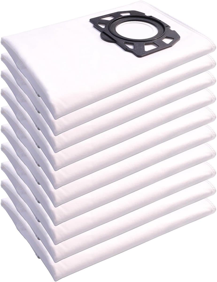10 stuks stofzuigerzakken - geschikt voor Kärcher WD4 - WD5 - WD6 - WD5P - WD6P - Premium - MV4 - MV5- MV6 stofzuiger - code 2.863-005.0 2.863-006.0 - stofzuiger — afbeelding 1