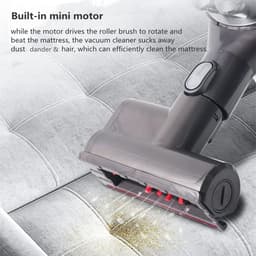 Geschikt voor Dyson V7 V8 V10 V11 V15 Vervangende Onderdelen, Mini Power Tool Motorkopborstel, Matrasborstel voor Bedden, Banken, Auto's, Tapijten en Gordijnen (Harde Nylon Borstel) — thumbnail 3