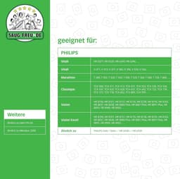 SAUG-FREUnDE I 20 stofzuigerzakken geschikt voor Phillips Vilall HR6371, V 377, Marathon T300, T350, Classique TCX - ShopVlot — thumbnail 3