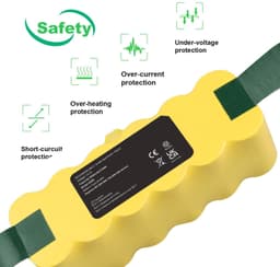 Stofzuigeraccu - 5000 mAh - 14,4 V - voor iRobot Roomba — thumbnail 3
