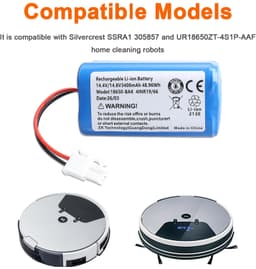 Stofzuigeraccu - 14,8 V - 3400 mAh - Li-ion — thumbnail 5