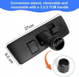 Universele Stofzuigerborstel 32-37mm voor Alle Vloeren — thumbnail 4