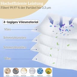 Stofzuigerzakken 16 stuks - Geschikt voor Roborock/S8 MaxV Ultra/Qrevo - 3,5L inhoud - Voorraadverpakking - Brede compatibiliteit - Stofzuigerzak — thumbnail 1