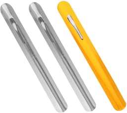 Kruimelveger Metalen Set - Broodkruimelreiniger Tafelreiniger - Snel Tafels Schoonmaken - Met Zakclip - 15 cm - Diverse Kleuren — thumbnail 1