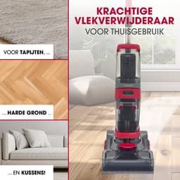 CLEANmaxx AquaStream Plus Duo Tapijtreiniger, 3-in-1 vloerreiniger voor tapijt, harde vloeren en als kussenreiniger, hete lucht natzuiger met XXL-accessoireset incl. dubbele tank, wielen, sproeiers en — thumbnail 3
