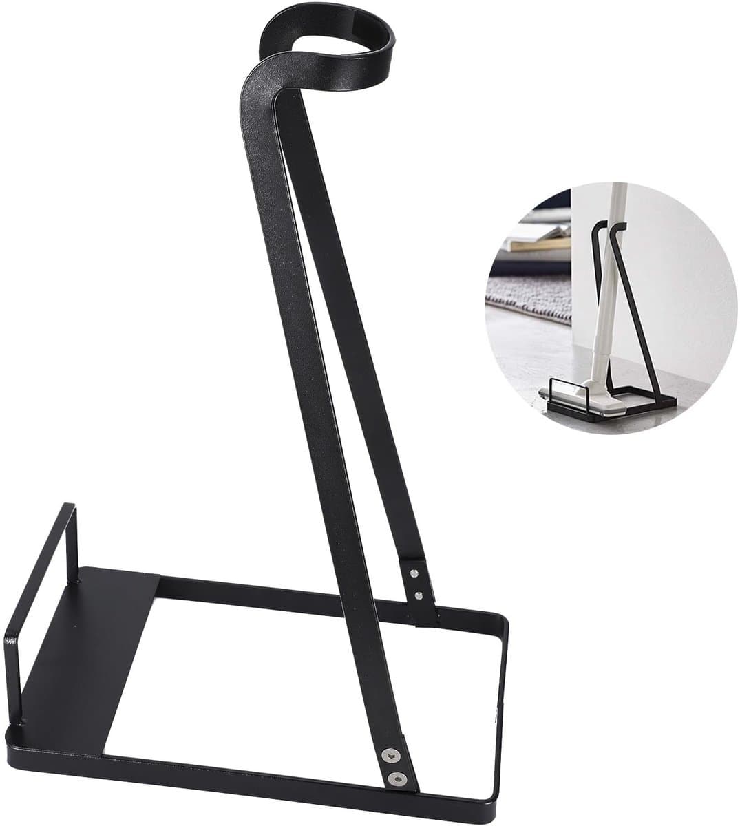 OmGoods - Dailygoody - Vacuümstandaard - Stofzuigerrek - Stevige basis - Black - Draadloze organizer - Ideaal voor opbergen - Geschikt voor Dyson V6 V7 V8 V10 V11 — afbeelding 1