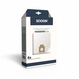 SQOON® Stofzuigerzakken Geschikt voor Panasonic 7000 Serie – Vervangt Model AMC8F96D1300 – High Filtration voor Optimale Stofopname - (SQ27) - 4 Stuks — thumbnail 2