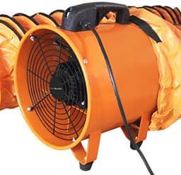 Professionele Ventilator 550 W met Opvouwbare Slang van 6 Meter Ø 300 mm voor Stofafzuiging — thumbnail 5
