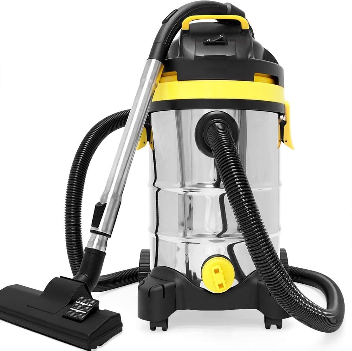 Royal Swiss® ED-012 Aspirateur Eau & Poussière – 1200W – Cuve Inox 30L – Puissante Aspiration 18 kPa – Avec Filtre HEPA & Fonction Soufflage — afbeelding 1