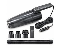 Autostofzuiger - Kruimeldief - 12V 120W - Nat en droog - Met slang, borstel en mondstuk - Zwart