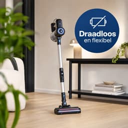 Nexxt 2-in-1 Draadloze Steelstofzuiger en Handstofzuiger - Cyclonisch - 160W - 20-40 Min - 0,8 liter - Zwart — thumbnail 4