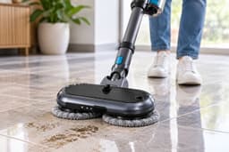 Kymo Dweilopzetstuk voor Steelstofzuiger Draadloos - Dweilborstel met Roterende Dweilpads en Waterreservoir - Stofzuiger met Dweilfunctie - Wasbare Dweilpads - Stofzuigen en Dweilen - Mop Opzetstuk — thumbnail 4