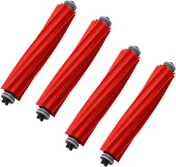 Rubberen Hoofdborstel - Hoofdborstel geschikt voor Roborock S7 , T7S , T7Splus - Vervangende Rubberen Borstel - Main Brush - Rood — thumbnail 1