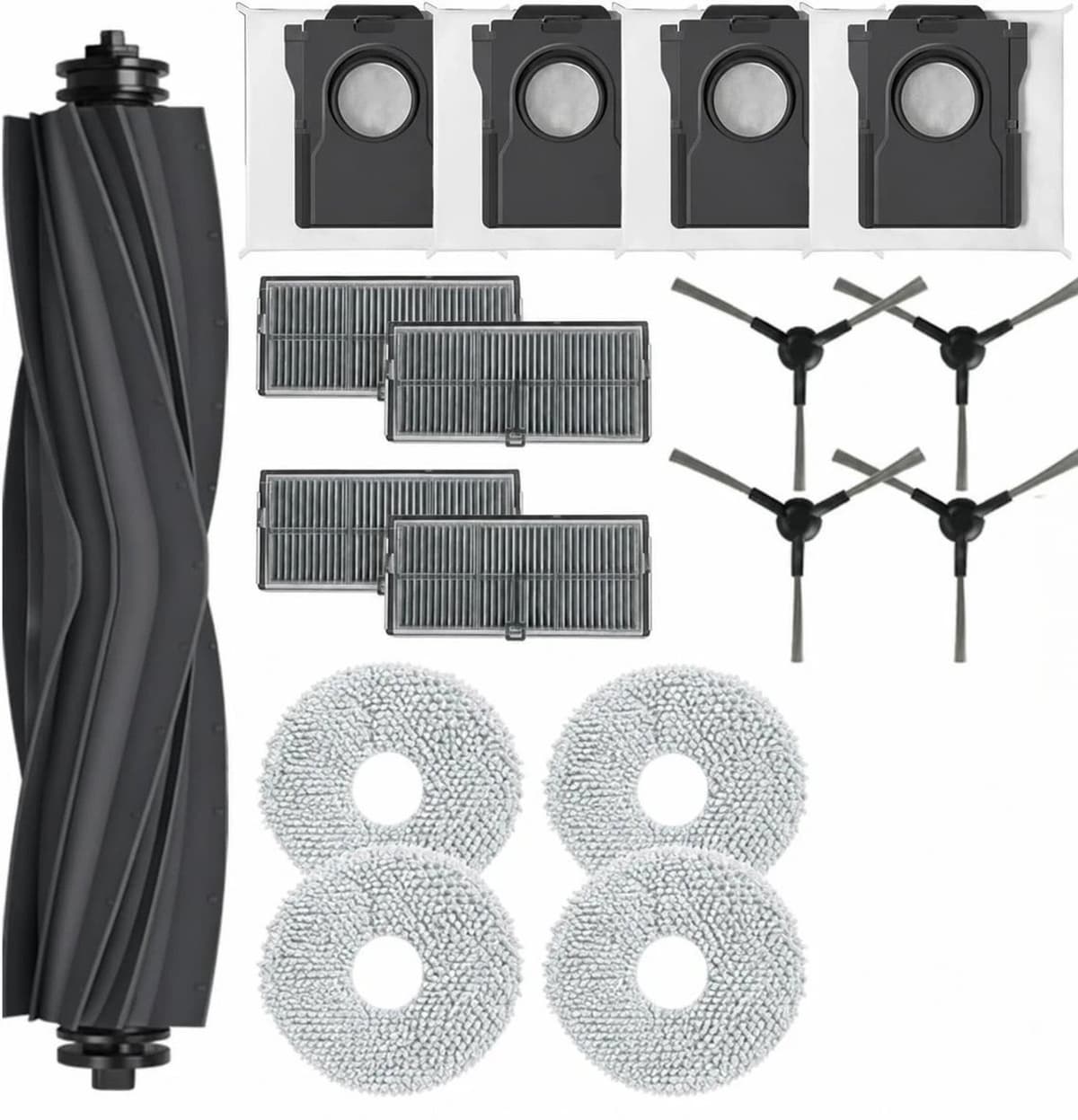 17-delige accessoire set voor stofzuigers - geschikt voor Dreame L40 Ultra AE/D20 Ultra / RLD31SE / Mova E40 Ultra: hoofdborstel - filter - dweil . Accessoires geschikt voor Dreame L10s Ultra Gen 2-stofzuiger — afbeelding 1