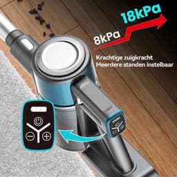 Draadloze Handstofzuiger 4-in-1 – 18 kPa Zuigkracht – LED-display – Tot 40 Min Gebruikstijd – Voor Huis, Dierenhaar en Stof — thumbnail 3