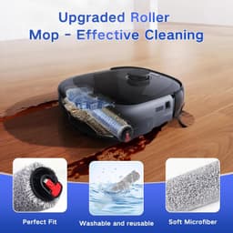 Geschikt voor - E25 Accessoires Vervanging voor Eufy E25 Omni / E28 Omni Stofzuiger - E28 Accessoires Kit Inclusief 1 Hoofdborstel - 1 Rolmop - 4 Zijborstels - 2 HEPA-filters - 6 Vervangende Stofzakken — thumbnail 3