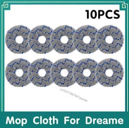 10 stuks Dweildoek Geschikt voor Dreame X10 + X20 L20 Ultra L30 Ultra X20 Pro L10s Pro Ultra X40 Ultra X40 Pro S30 Pro Stofzuiger — thumbnail 1