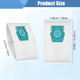 12 Stuks Stofzuigerzakken Vervanging geschikt voor Miele TU Guard L1/Guard S1/Guard M1 Series Stofzuiger Accessoire - Stofzuigerzakken - Stofzakken — thumbnail 4