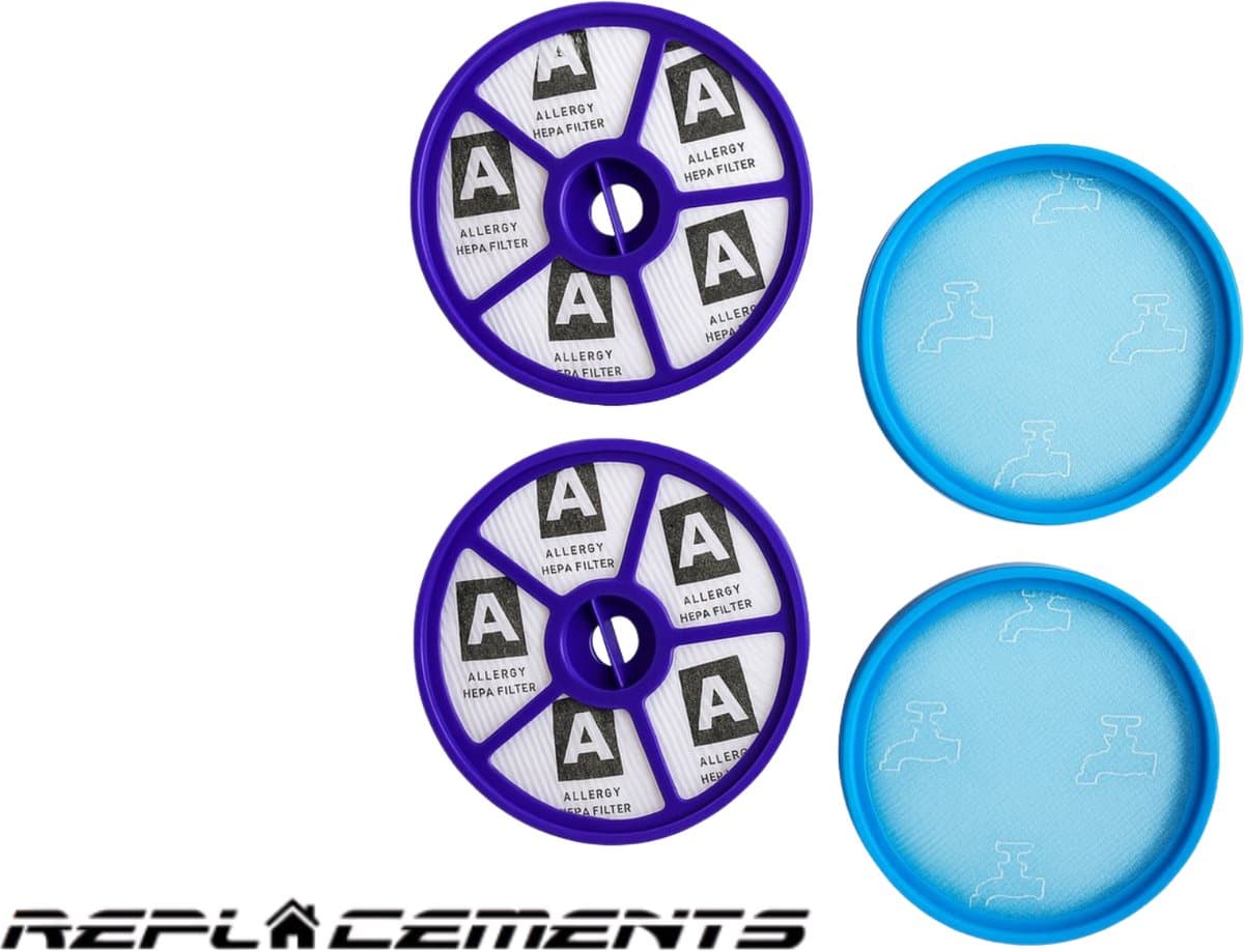 Replacements® filters (4 stuks) geschikt voor de Dyson DC19, DC20, DC21 en DC29 — afbeelding 1