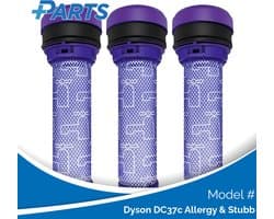 Dyson DC37c Allergy & Stubb Filters (3 Stuks, Plus.Parts® alternatief voor 923413-01)