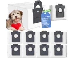 PromoHome 10 stofzuigerzakken Geschikt voor Dreame L10s Ultra Gen 2, L10s Pro Ultra Heat, X30 / X40 / X50 / Matrix10 Ultra, Aqua10 Ultra, X40/X50 Master, Mova E30 / V50 / E40 / Z50