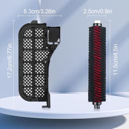 Geschikt voor Roborock S8 Pro Ultra: 2 reinigingsborstels en waterfilterset – onderhoudsborstel en waterfilter. — thumbnail 3