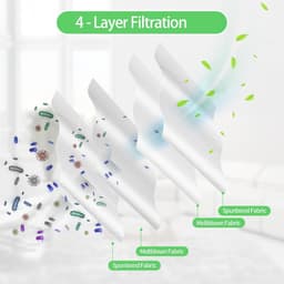 12 stofzuigerzakken + 1 filter Gescht voor Kärcher KFI 357, WD2, WD 2 Plus, WD 3, KWD 1-3, SE 4001, SE 4002, reserveonderdelen 2.863-314.0 (13) — thumbnail 4
