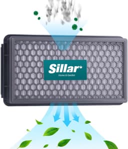 Sillar 2x stofzuigerfilters voor stofzuiger zonder zak - filterset - HEPA, wasbaar schuimfilter - anti-allergeen - geschikt voor Rowenta Tefal Compact Power - vervanging voor filters ZR903501 RS-RT900574 ZR005901 — thumbnail 3