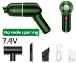 Auto Stofzuiger – Geschikt Voor Auto En Thuis – Hoge Kwaliteit – Groen - Lichtgewicht — thumbnail 2