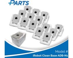 iRobot Clean Base ADB-N1 Stofzakken (15 Stuks, Plus.Parts® alternatief voor 4626194 / 4640235)