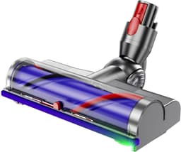 ZENC® Aangedreven Zuigmond Geschikt Voor Dyson Steelstofzuiger V15, V11, V10, V8 & V7 - Turbo Borstel - Vloerzuigmond - Stofzuigermondstuk - Opzetstuk - Mondstuk - Stofzuigeraccessoires - Grijs — thumbnail 1