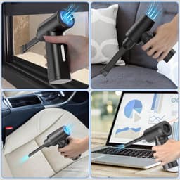 Geschikt voor 100000 RPM Persluchtblazer, Krachtige Elektrische Stofzuiger, 3 Snelheden 7500 mAh, voor Toetsenbord Muis PC, Auto, Bank, Huis voor PC Huisdieren — thumbnail 2