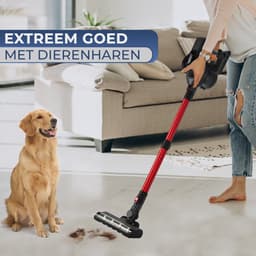 Tjilla S100 Steelstofzuiger in hoogte verstelbaar Extra krachtig - 30 Dagen gratis uittesten - Extreem goed met dierenharen - Automatische oplader - Zonder Zak - 3-in-1 Steelstofzuiger en Kruimeldief — thumbnail 2