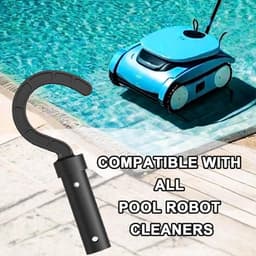 Geschikt voor Zwembadstofzuigerhaken, Zwembadhaken op paal | Accessoireshaken voor zwembadstofzuigers, accessoireshaken voor robotstofzuigers voor alle zwembadstofzuigers — thumbnail 2